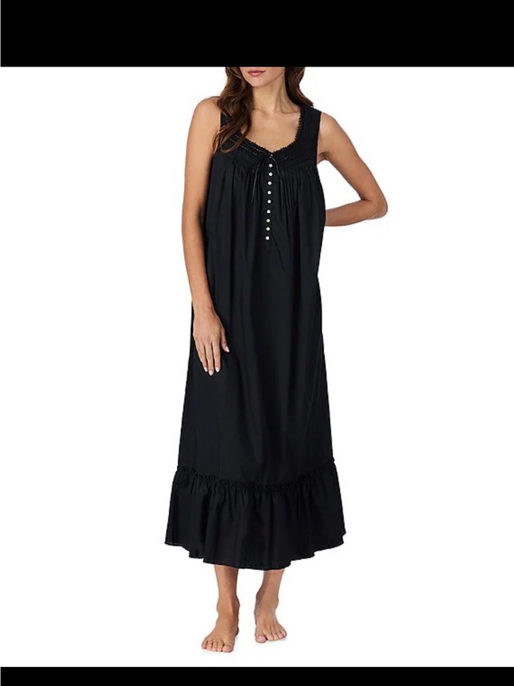Eileen West Black Ballet Nightgown - Picture 12 of 14